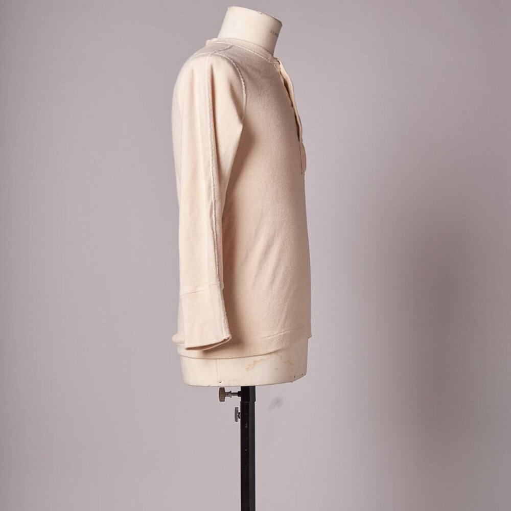 1950s US Military Henley Thermal Undershirt Long Sleeved